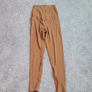 Aerie Offline High-Rise Brown Leggings